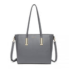 Miss Lulu 3 Stück Kontrast Leder Einkaufstaschen-Set