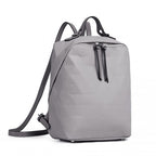LG1904-MISS LULU PRISMUSMUSTER LEDER LOOK RUCKSACK GRAU