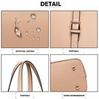 Miss Lulu 4-teiliges klassisches schlankes Handtaschen-Set