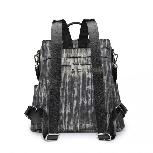 Miss Lulu Vielseitig Anti-Diebstahl PU-Leder Verwandelbar Tasche Und Rucksack