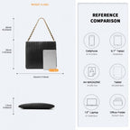 Miss Lulu Anspruchsvoll Geprägte PU-Leder Pendler Umhängetasche Mit Kettenriemen