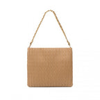 Miss Lulu Anspruchsvoll Geprägte PU-Leder Pendler Umhängetasche Mit Kettenriemen