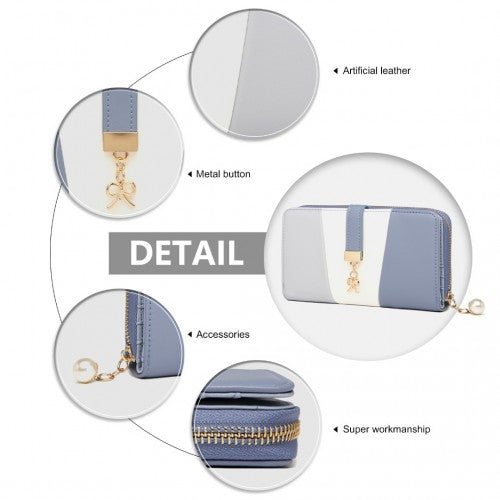 Miss Lulu Damen Leder Aussehen Geldbörse