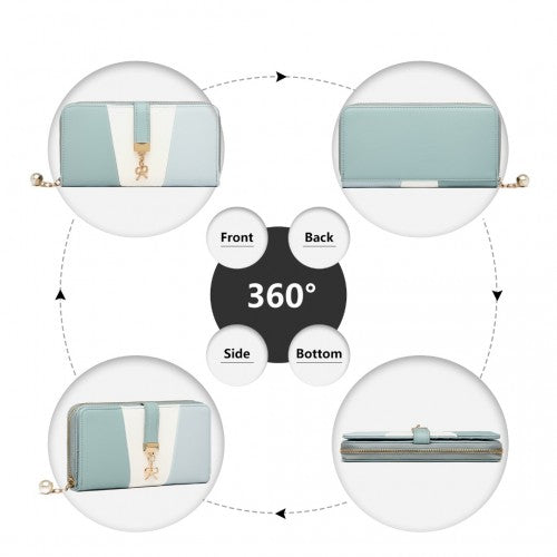 Miss Lulu Damen Leder Aussehen Geldbörse