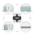 Miss Lulu Damen Leder Aussehen Geldbörse