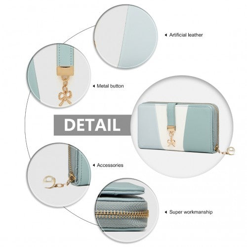 Miss Lulu Damen Leder Aussehen Geldbörse