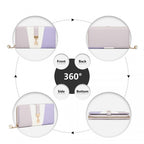 Miss Lulu Damen Leder Aussehen Geldbörse