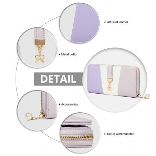 Miss Lulu Damen Leder Aussehen Geldbörse