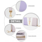 Miss Lulu Damen Leder Aussehen Geldbörse