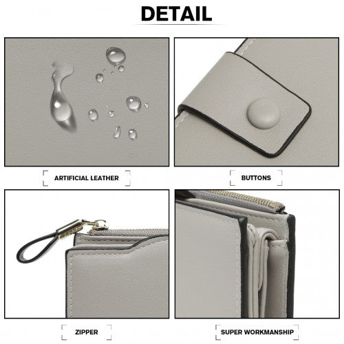 Miss Lulu RFID-Blockierung Elegante Clutch-Geldbörse