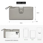 Miss Lulu RFID-Blockierung Elegante Clutch-Geldbörse