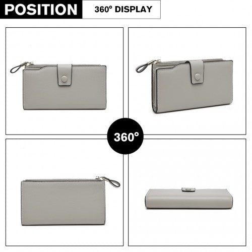 Miss Lulu RFID-Blockierung Elegante Clutch-Geldbörse
