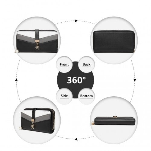 Miss Lulu Gemischte Farbe Damen Lederoptik Portemonnaie