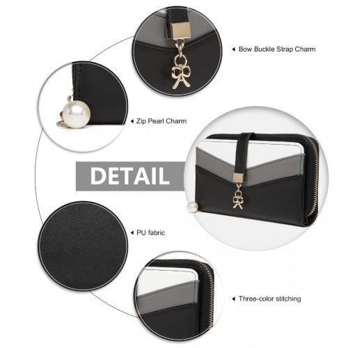 Miss Lulu Gemischte Farbe Damen Lederoptik Portemonnaie