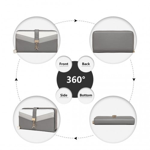 Miss Lulu Gemischte Farbe Damen Lederoptik Portemonnaie