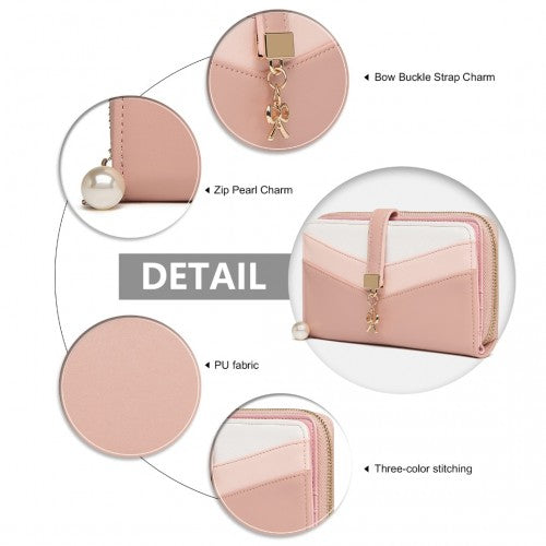 Miss Lulu Gemischte Farbe Damen Lederoptik Portemonnaie