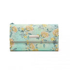 Miss Lulu Damen Bedruckte Blume PU-Leder Lange Geldbörse