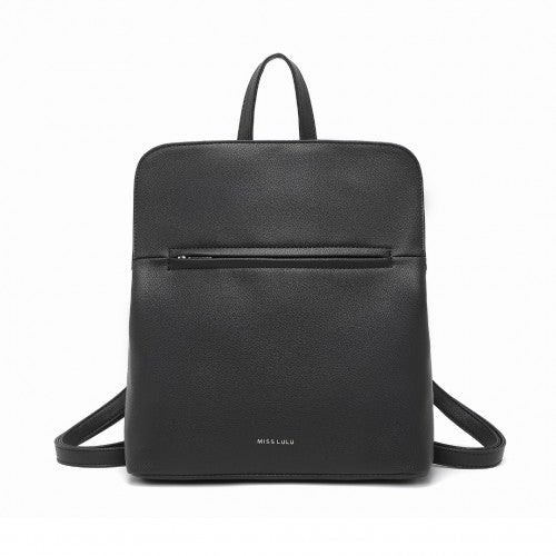 Miss Lulu Schick Minimalistisch PU-Leder Rucksack