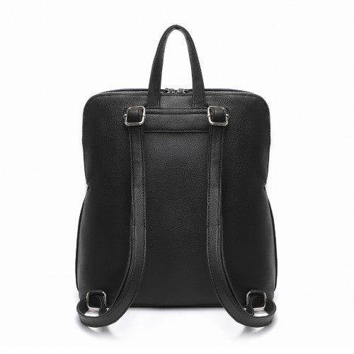 Miss Lulu Schick Minimalistisch PU-Leder Rucksack
