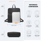 Miss Lulu Schick Minimalistisch PU-Leder Rucksack