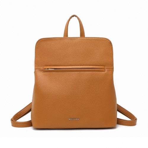 Miss Lulu Schick Minimalistisch PU-Leder Rucksack