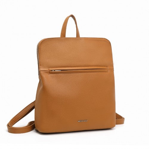 Miss Lulu Schick Minimalistisch PU-Leder Rucksack