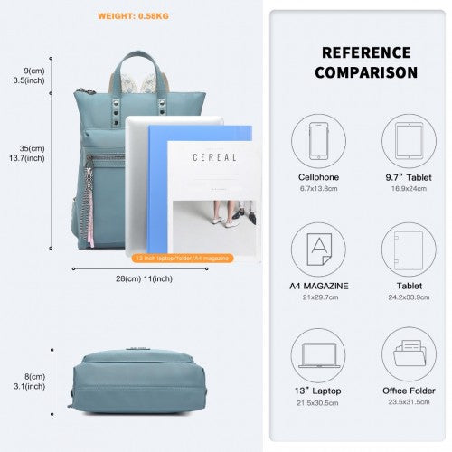 Miss Lulu Unterschrift Stil Rucksack Mit Einzigartig Details