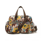 Kono Vielseitig Mehrfachtasche Reisetasche Mit Einstellbarem abnehmbarem Riemen und Blumendruck