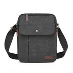 Kono Leinen-Quertasche/Schultertasche - Messenger-Tasche mit mehreren Taschen, verstellbarer Trageleine und Organisationsfeld vorne