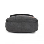 Kono Leinen-Quertasche/Schultertasche - Messenger-Tasche mit mehreren Taschen, verstellbarer Trageleine und Organisationsfeld vorne