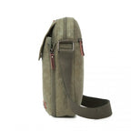 Kono Leinen-Quertasche/Schultertasche - Messenger-Tasche mit mehreren Taschen, verstellbarer Trageleine und Organisationsfeld vorne