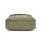 Kono Leinen-Quertasche/Schultertasche - Messenger-Tasche mit mehreren Taschen, verstellbarer Trageleine und Organisationsfeld vorne