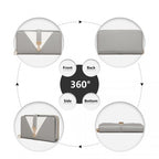 Miss Lulu Zwei Ton Damen Lederoptik Portemonnaie