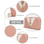 Miss Lulu Zwei Ton Damen Lederoptik Portemonnaie