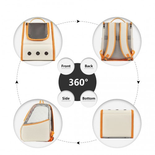 Kono Leichter, tragbarer, atmungsaktiver, faltbarer Haustier-Rucksack