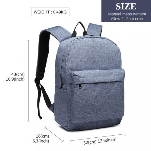Kono Langlebiger Polyester Alltagsrucksack mit Schlankem Design