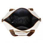 TVK2420 - Kono Leichter Wasserdichter Weekender-Tasche, Faltbare Kabinen-Flugtasche Ideal für Unter-Sitz Handgepäck - Beige und Braun