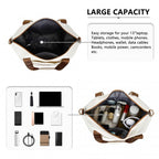 TVK2420 - Kono Leichter Wasserdichter Weekender-Tasche, Faltbare Kabinen-Flugtasche Ideal für Unter-Sitz Handgepäck - Beige und Braun