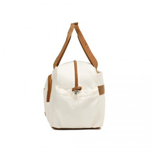 Kono Vielseitig Mehrere Fächer Reisewochenendtasche Zweiteiliges Set mit Schuhfach und Kosmetiktasche