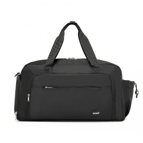 Kono Vielseitig Mehrere Fächer Reisewochenendtasche Zweiteiliges Set mit Schuhfach und Kosmetiktasche