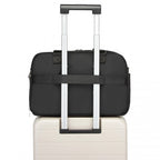 TVK2430 - Kono Multifunktionaler Reisebeutel, großer Shopper und Koffertasche mit erweiterbarem Fach und Nass/Trocken - Tasche - Schwarz