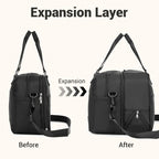 TVK2430 - Kono Multifunktionaler Reisebeutel, großer Shopper und Koffertasche mit erweiterbarem Fach und Nass/Trocken - Tasche - Schwarz