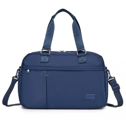 TVK2430 - Kono Multifunktionaler Reisebeutel, großer Shopper und Koffertasche mit erweiterbarem Fach und Nass/Trocken - Tasche - Marineblau