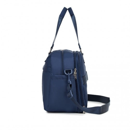TVK2430 - Kono Multifunktionaler Reisebeutel, großer Shopper und Koffertasche mit erweiterbarem Fach und Nass/Trocken - Tasche - Marineblau