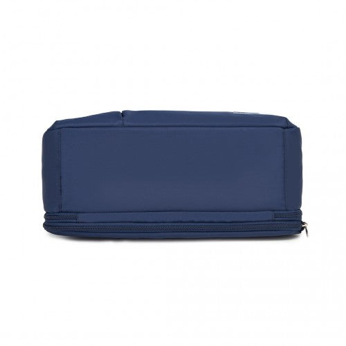 TVK2430 - Kono Multifunktionaler Reisebeutel, großer Shopper und Koffertasche mit erweiterbarem Fach und Nass/Trocken - Tasche - Marineblau