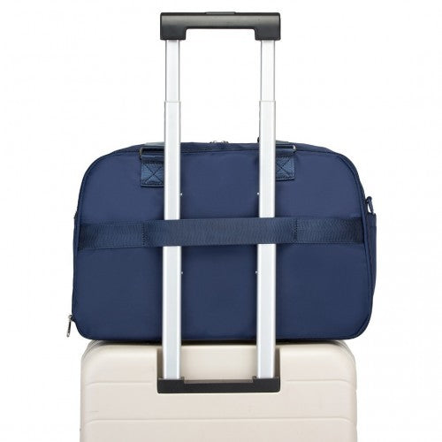 TVK2430 - Kono Multifunktionaler Reisebeutel, großer Shopper und Koffertasche mit erweiterbarem Fach und Nass/Trocken - Tasche - Marineblau