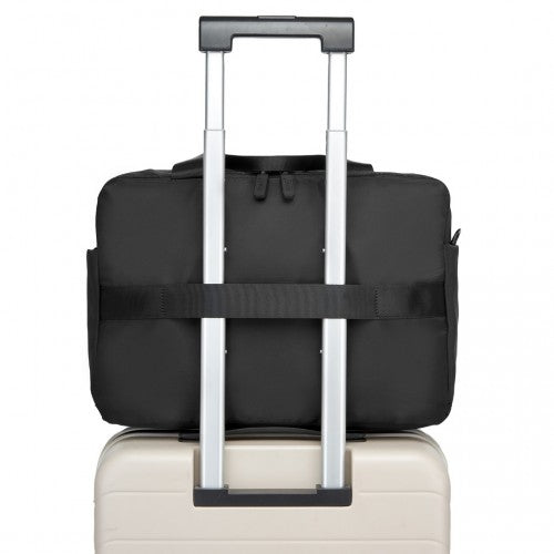 TVK2444 - Kono Wasserabweisende Reisetasche mit Laptopfach, multifunktionale Tote für Geschäftsreisen und Wochenendausflüge, große Kapazität für Männer und Frauen - Schwarz