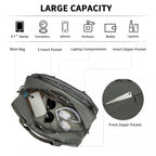 TVK2444 - Kono Wasserabweisende Reisetasche mit Laptopfach, multifunktionale Tote für Geschäftsreisen und Wochenendausflüge, große Kapazität für Männer und Frauen - Grau