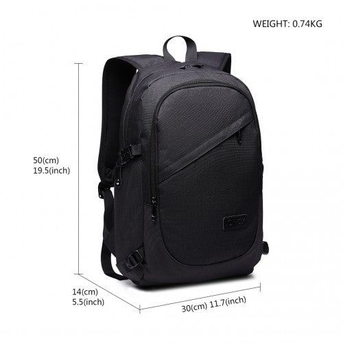 Kono Business Laptop Rucksack mit USB-Ladeanschluss
