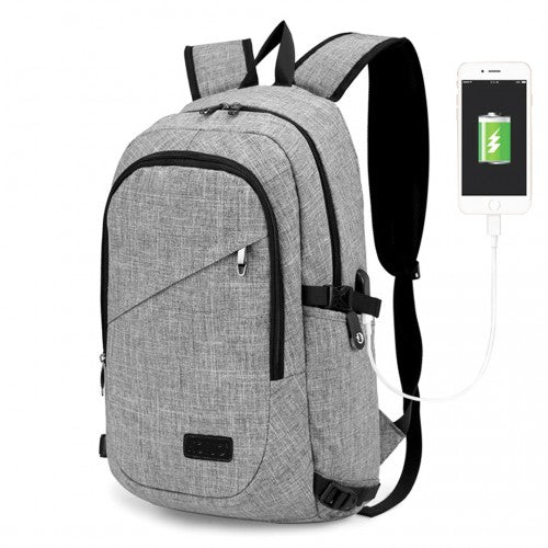 Kono Business Laptop Rucksack mit USB-Ladeanschluss